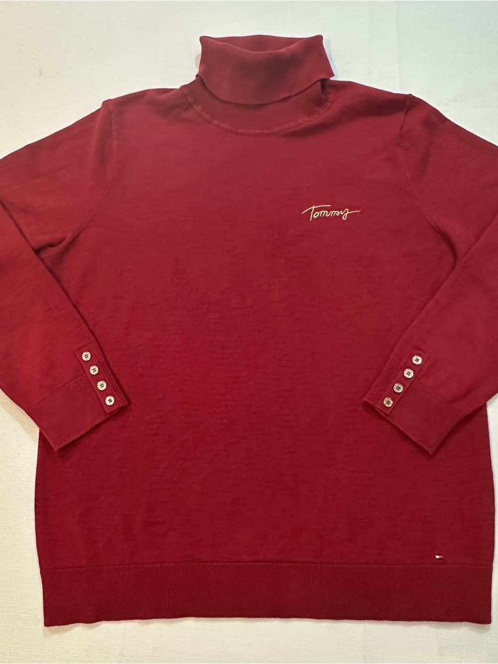 Tommy Hilfiger Red Turtleneck Sweater XL